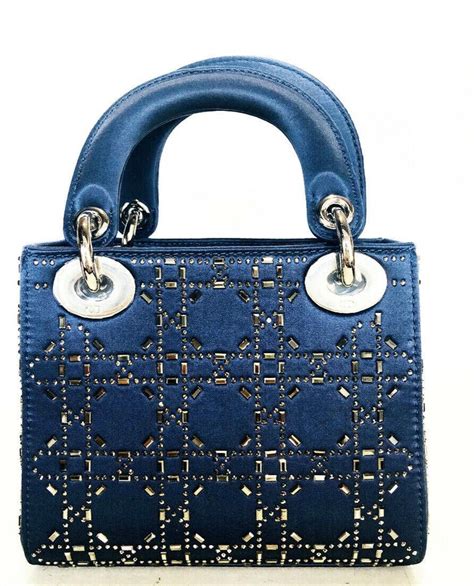 lady dior blue crystal bag